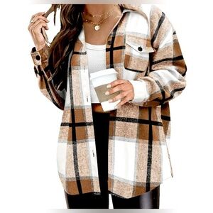 Plaid Shacket. Medium